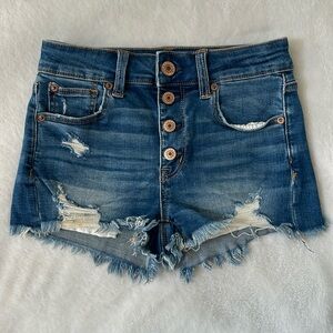 American Eagle Shorts Super Stretch Hi-Rise Shortie